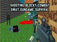 Shooting Blocky Combat Swat GunGame Survival
